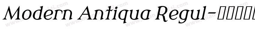 Modern Antiqua Regul字体转换